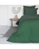 Drap housse 100% Satin de Coton Julia vert sauge