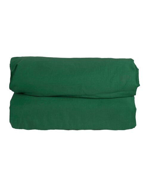 Drap housse 100% Satin de Coton Julia vert sauge