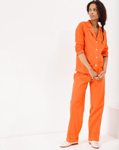 Pyjama Intemporel orange