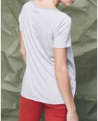 T-shirt Féministe gris clair