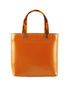 Sac à main en Cuir Portofino orange - 24.5x23x12 cm