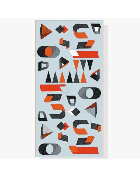 Sjaal van 100% biologisch katoen Sky hatches - 100x200 cm