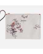 Pochette Constellation beige - 21x15 cm
