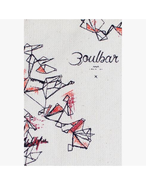 Pochette Constellation beige - 21x15 cm