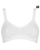 3 Brassières Melissa blanches