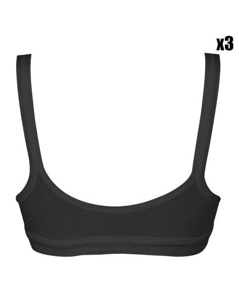 3 Brassières Melissa noires