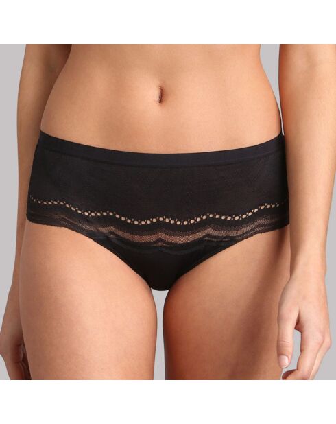 Secret Comfort Midi zwart slipje