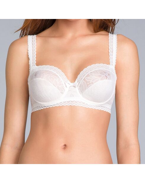 Soutien-gorge balconnet Invisible Elegance nacre