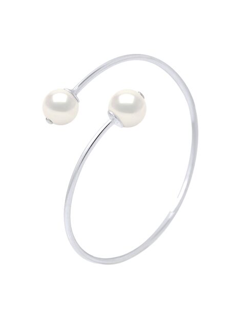 Bracelet Prestige Argent & Perles d'Eau Douce blanches