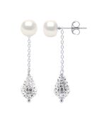 Boucles d'oreilles Argent & Perles d'Eau Douce blanches