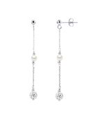 Boucles d'oreilles Barbara Argent & Perles d'Eau Douce blanc naturel