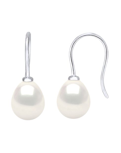 Boucles d'oreilles Argent & Perles d'Eau Douce blanches