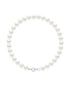 Bracelet Rang Argent Rhodié & Perles d'Eau Douce semi-rondes blanc nacre naturel