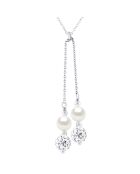 Collier Cat Argent & Perles d'Eau Douce blanches