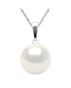Collana in argento e perle d'acqua dolce bianche naturali