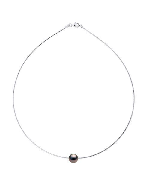 Collier Argent Perle de Tahiti black tahiti