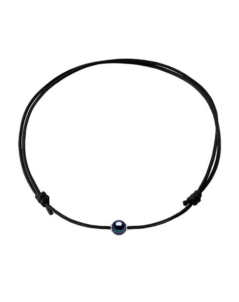 Collier en Argent & Perle d'Eau Douce noire