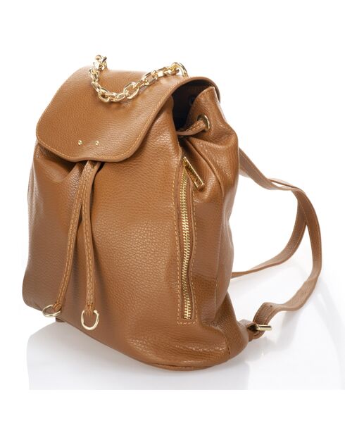 Carlie Cognac Lederrucksack - 30x13x32 cm