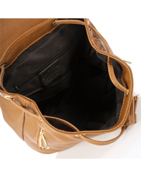 Carlie Cognac Lederrucksack - 30x13x32 cm