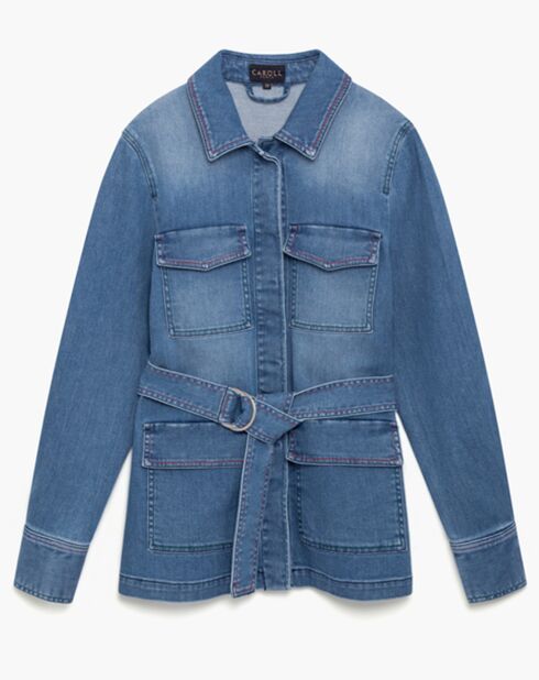 Veste Saharienne en jean Dorayaki denim