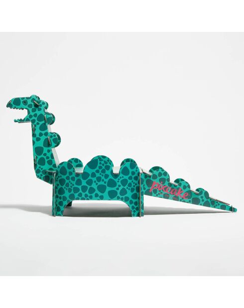 Présentoir à gâteau Dinosaure à monter vert - 32x56 cm