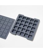 Moule en silicone 25 cubes noir - 21x21x3.5 cm