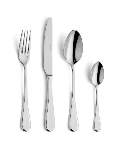 Ménagère Dunes argentée - 86 pièces