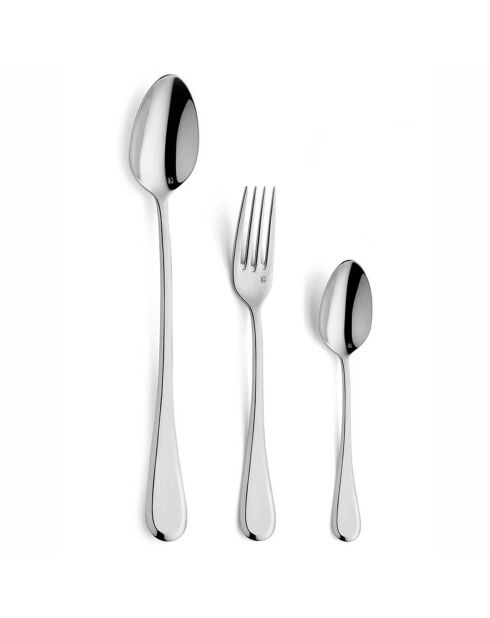 Ménagère Dunes argentée - 86 pièces