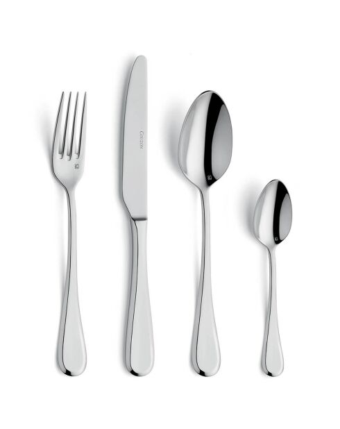 Ménagère Dunes argentée - 50 pièces