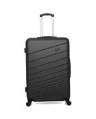 Valigia Medium Stay 4 ruote singole Tigre 65 cm nera