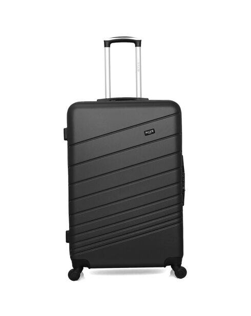 Valigia Medium Stay 4 ruote singole Tigre 65 cm nera