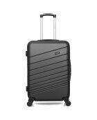 Valise Long Séjour 4 roues simples Tigre 75 cm gris foncé