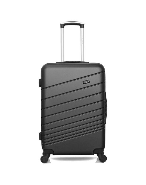 Valise Long Séjour 4 roues simples Tigre 75 cm gris foncé