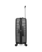 Valise Cabine 4 roues simples Tigre 55 cm gris foncé