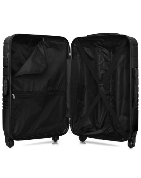 Valise Long Séjour 4 roues simples Tigre 75 cm gris foncé