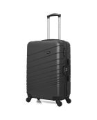 Valise Long Séjour 4 roues simples Tigre 75 cm gris foncé