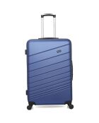 Valise Cabine 4 roues simples Tigre 55 cm bleu marine