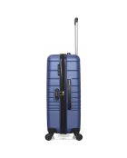 Valise Moyen Séjour 4 roues simples Tigre 65 cm bleu marine