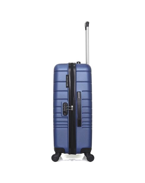 Valigia Tiger Medium Stay 4 ruote singole 65 cm blu marino