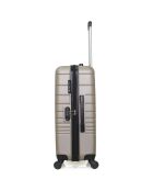 Valise Moyen Séjour 4 roues simples Tigre 65 cm beige