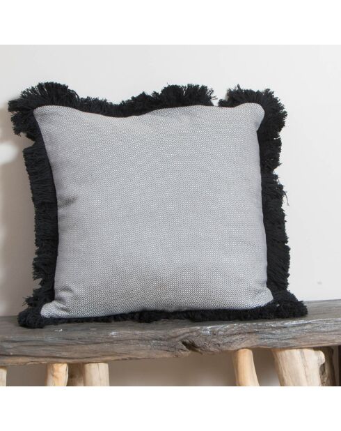 Housse de coussin Comporta gris/noir - 50x50 cm