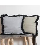 Housse de coussin Comporta gris/noir - 50x50 cm