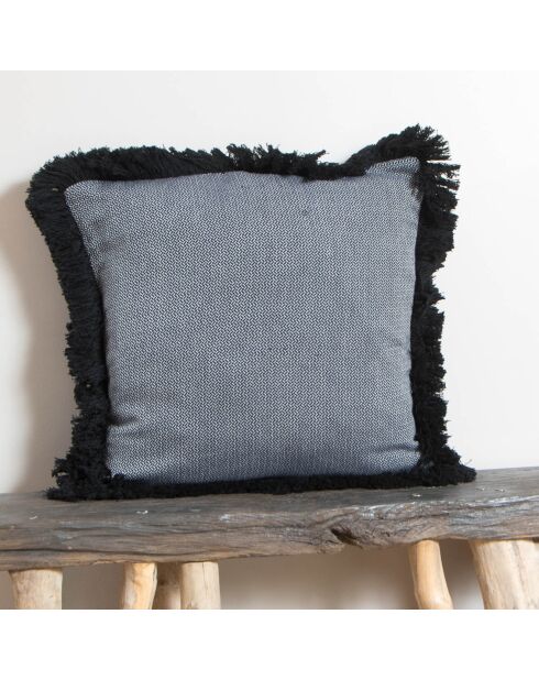 Comporta kussenhoes jean blauw/zwart - 50x50 cm