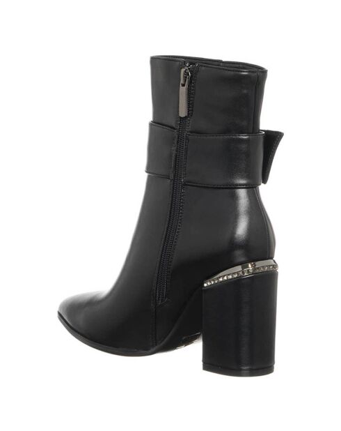 Bottines California noires - Talon 9 cm