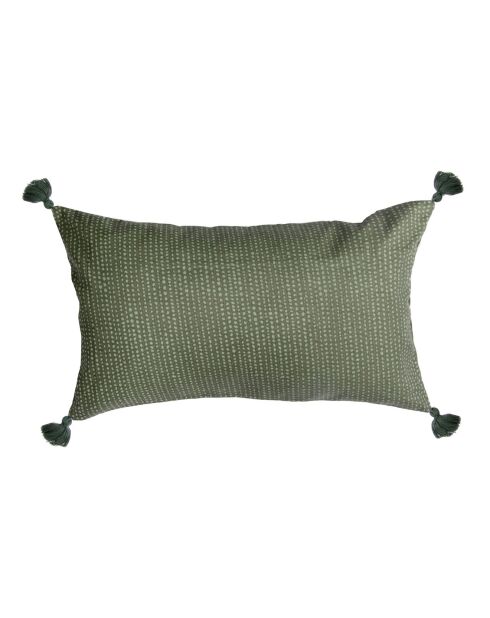 Housse de coussin Dots verte - 50x30 cm