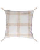 Housse de coussin Madras sable - 50x50 cm