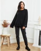 Pull Fanny oversize noir