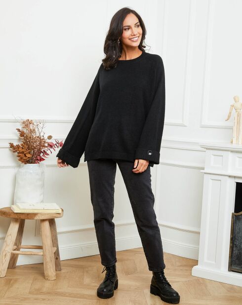 Pull Fanny oversize noir