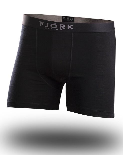 2 boxer neri/grigi in misto lana merino