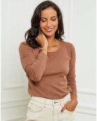 Pull en Cachemire mélangé Juliette camel